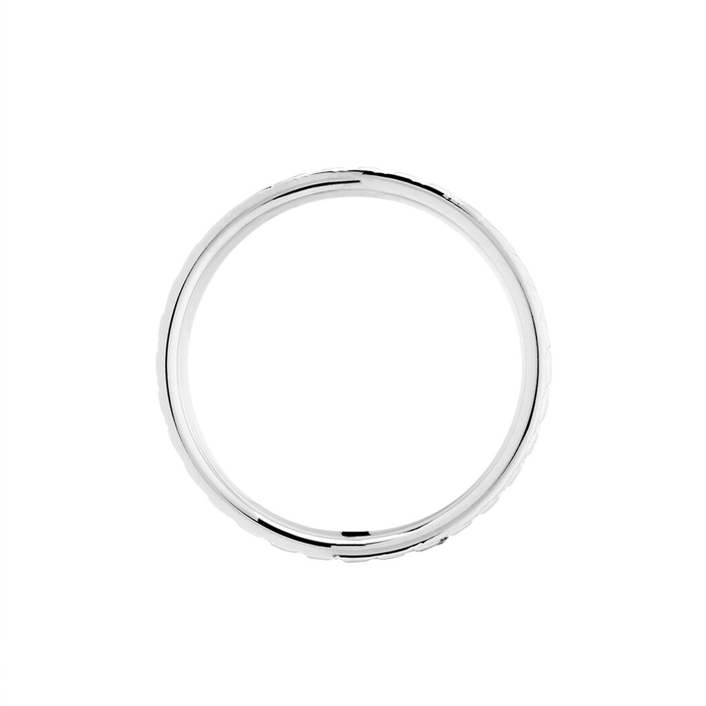 Alliance Herma Ruban Plat Or Blanc - Alliances Femme | Histoire d’Or