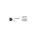 Boucles D'oreilles Puces Doreen Carre Or Blanc Oxyde De Zirconium - Clous d'oreilles Femme | Histoire d’Or