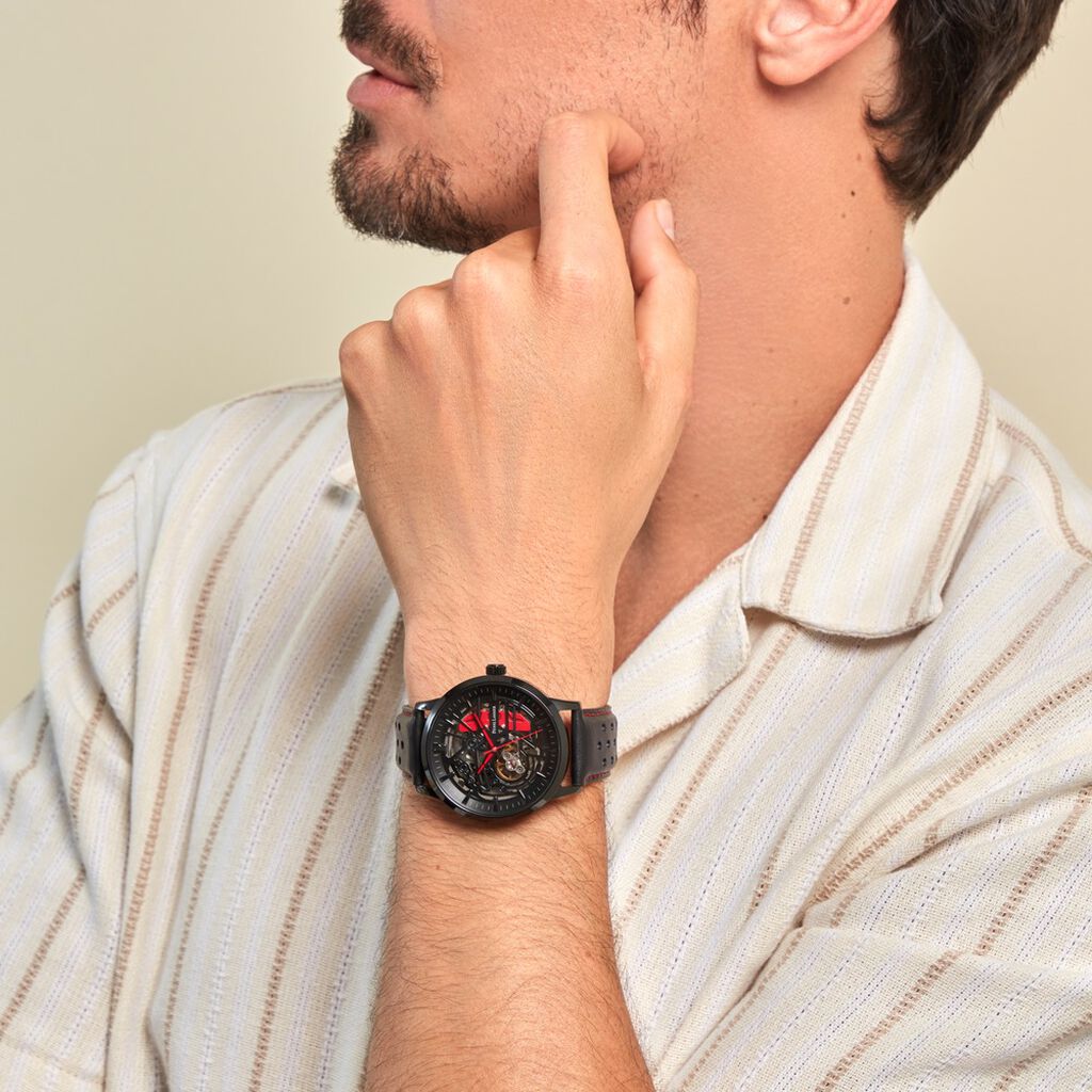 Montre Pierre Lannier Paddock Noir - Montres Homme | Histoire d’Or