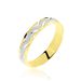 Alliance Clotilde Ruban Plat Or Bicolore - Alliances Unisex | Histoire d’Or