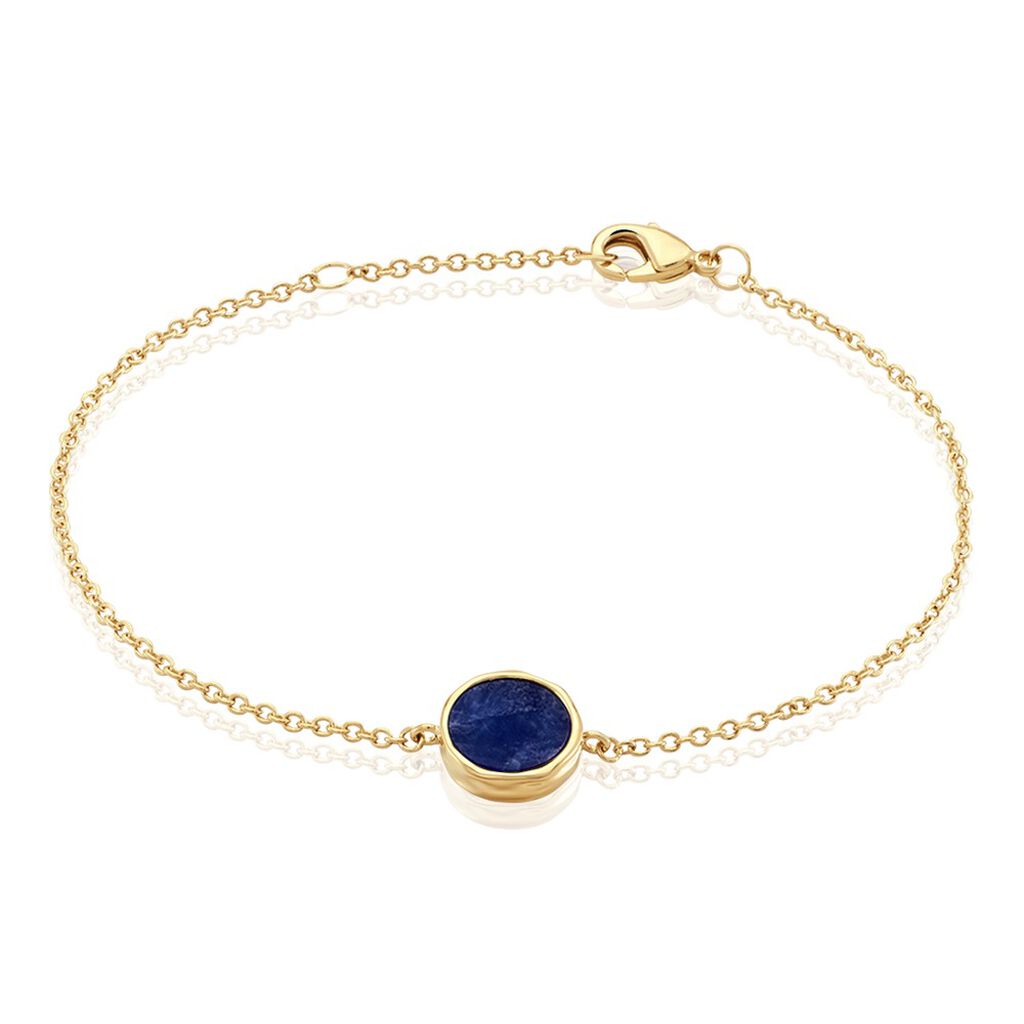 Bracelet Plaqu&eacute; Or Neassasodalite - Bracelets Femme | Histoire d&rsquo;Or