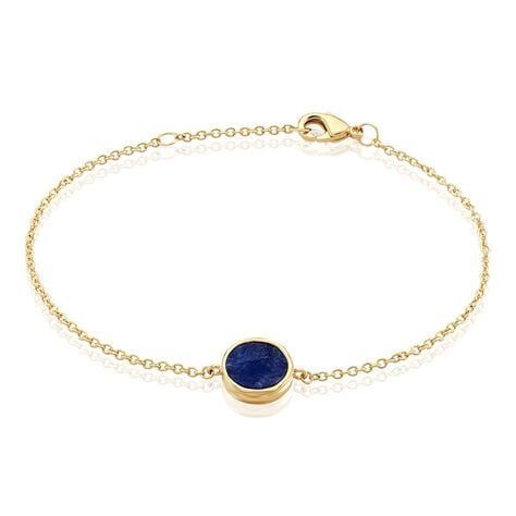 Bracelet Plaqu&eacute; Or Neassasodalite - Bracelets Femme | Histoire d&rsquo;Or