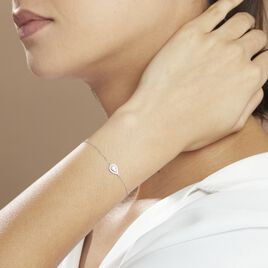 Bracelet Hildana Or Blanc Oxyde De Zirconium - Bijoux Femme | Histoire d’Or