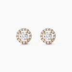 Boucles D'Oreilles Puces Annissa Plaqu&eacute; Or Jaune Oxyde De Zirconium - Boucles d'oreilles fantaisie Femme | Histoire d&rsquo;Or
