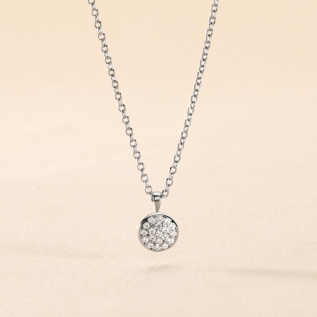 Collier Argent Victorin Oxydes De Zirconium - Colliers fantaisie Femme | Histoire d&rsquo;Or