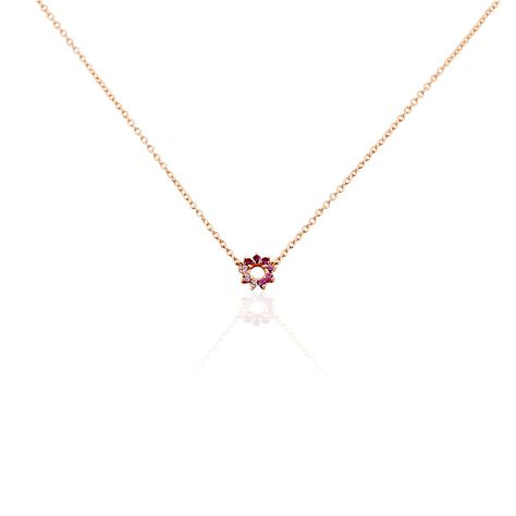 Collier Pavel Argent Rose Oxyde De Zirconium - Colliers fantaisie Femme | Histoire d’Or