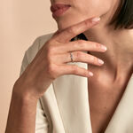 Bague Smina Or Blanc Diamant - Bagues avec pierre Femme | Histoire d&rsquo;Or