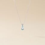 Collier Yrene Or Blanc Topaze - Colliers Femme | Histoire d&rsquo;Or