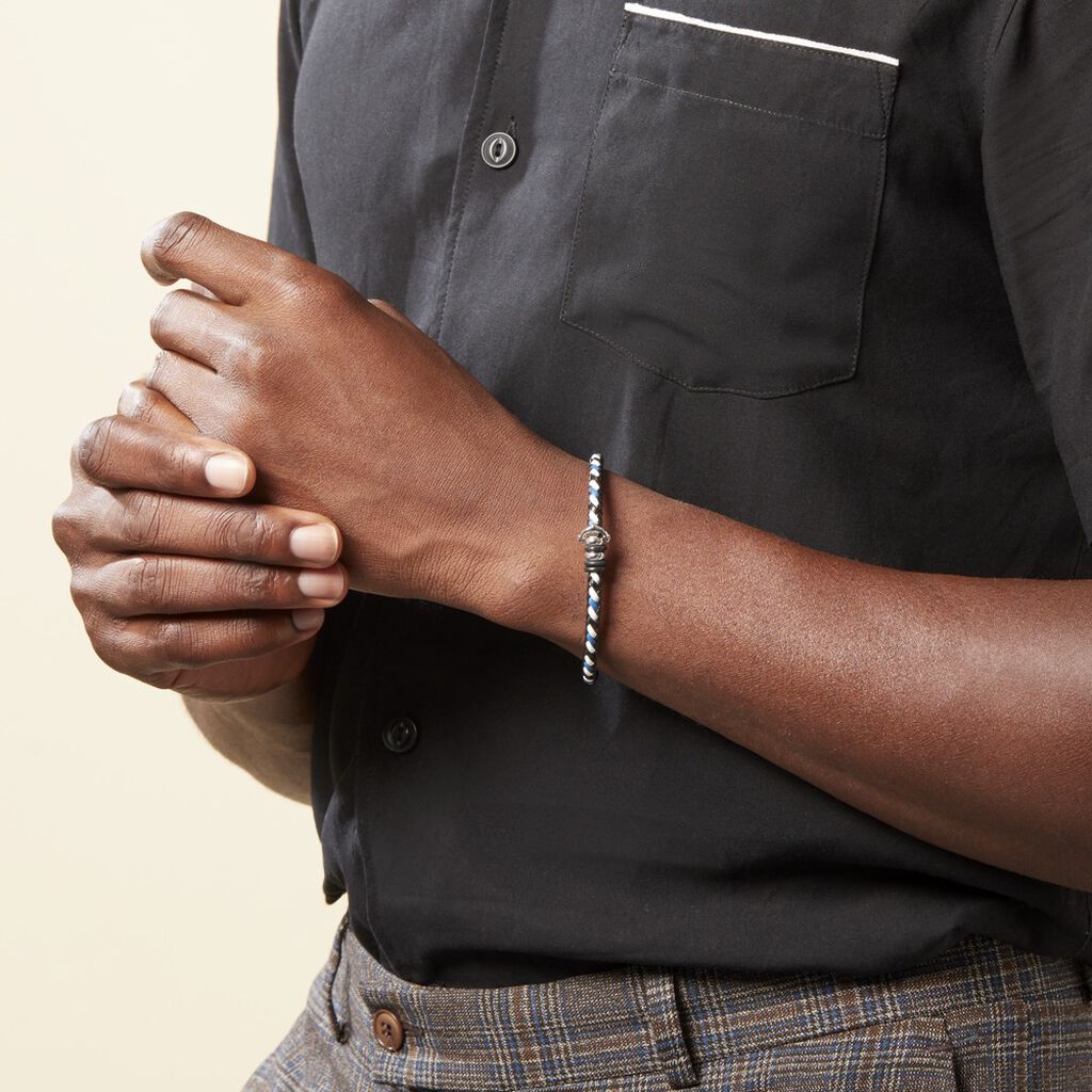 Bracelet Axel Acier Blanc - Bracelets Homme | Histoire d’Or