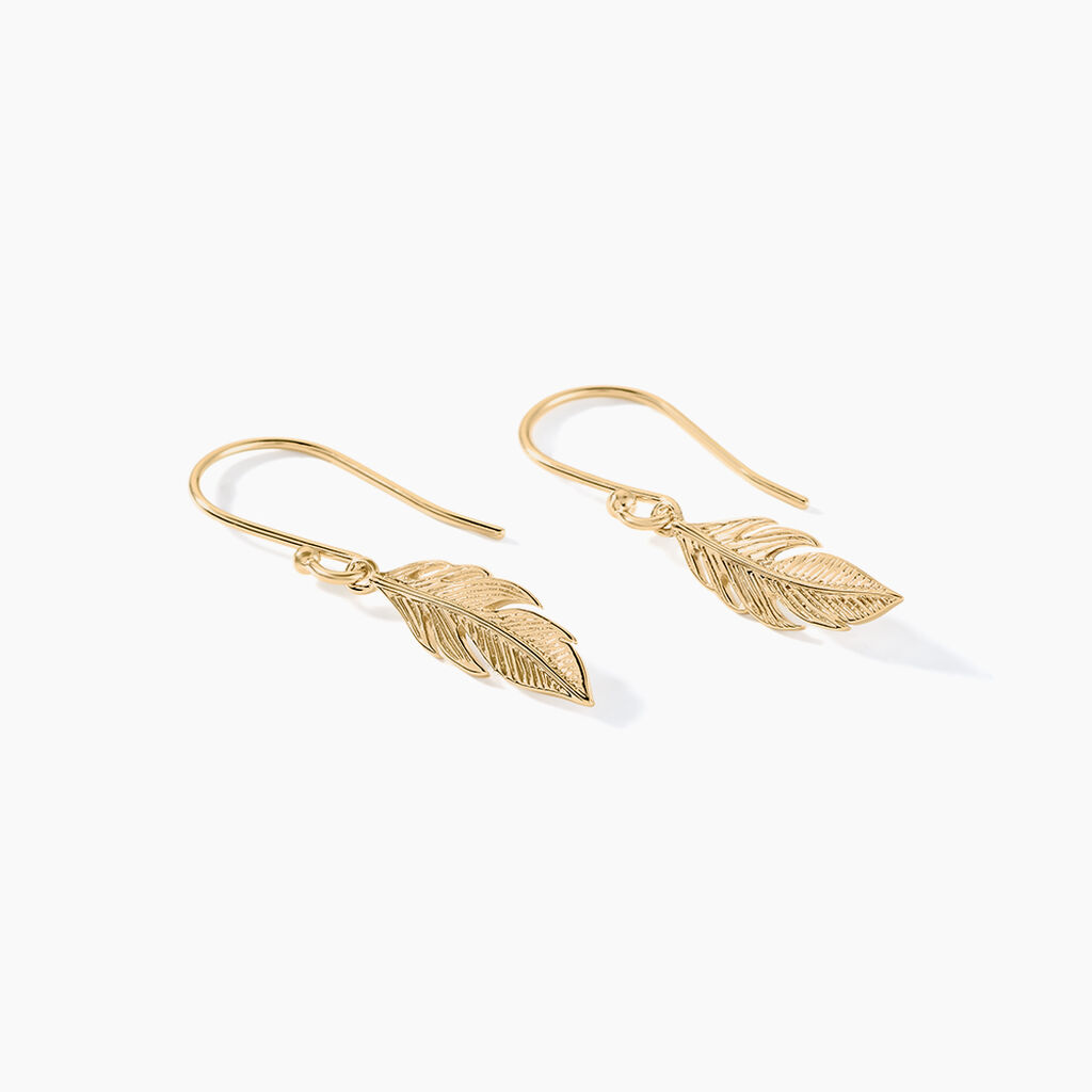 Boucles D'oreilles Pendantes Hanae Plaqué Or Jaune - Boucles d'oreilles fantaisie Femme | Histoire d’Or