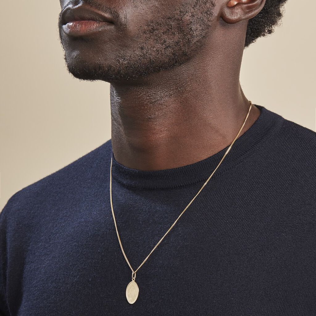 Pendentif Or Jaune Vierge A L'enfant - Pendentifs Baptême Unisex | Histoire d’Or