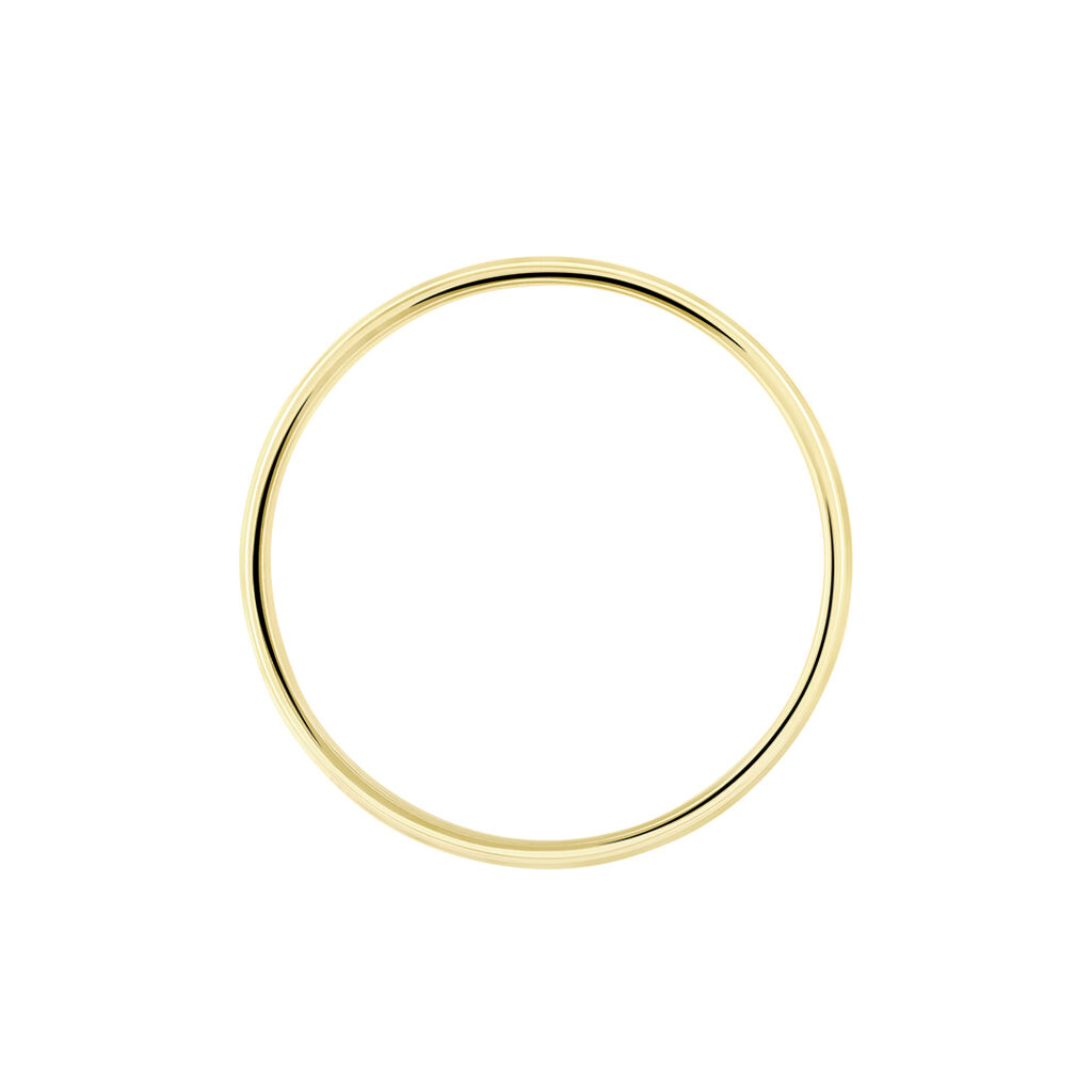 Alliance Zeus Ruban Plat Or Jaune - Alliances Famille | Histoire d’Or