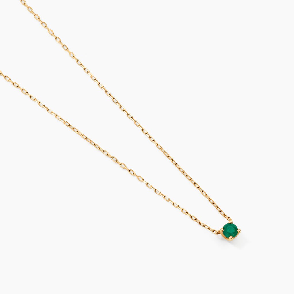 Collier Onora Or Jaune Emeraude - Colliers Femme | Histoire d’Or