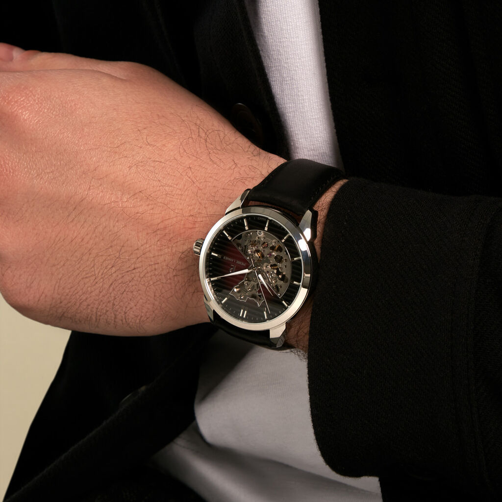 Montre Pierre Lannier Monarck Bordeaux - Montres Homme | Histoire d&rsquo;Or