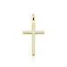 Pendentif Casey Croix Or Bicolore - Pendentifs Baptême Famille | Histoire d’Or