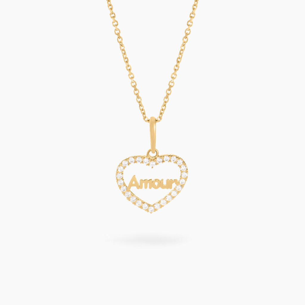 Pendentif Cowal Or Jaune Oxyde De Zirconium - Pendentifs Femme | Histoire d’Or