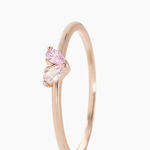 Bague Myhalf Argent Rose Oxyde De Zirconium - Bagues solitaires Femme | Histoire d&rsquo;Or