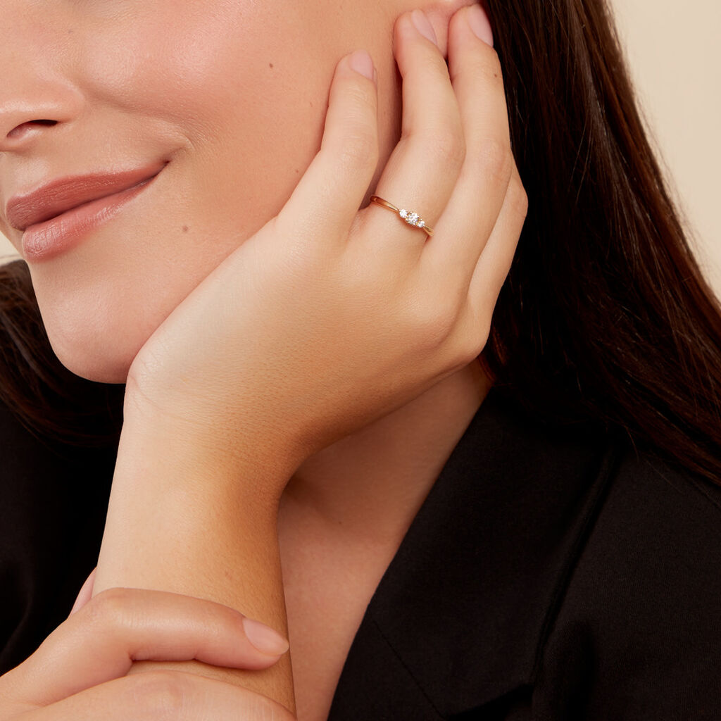 Bague Les Inseparables Or Jaune Diamant - Bagues solitaires Femme | Histoire d’Or