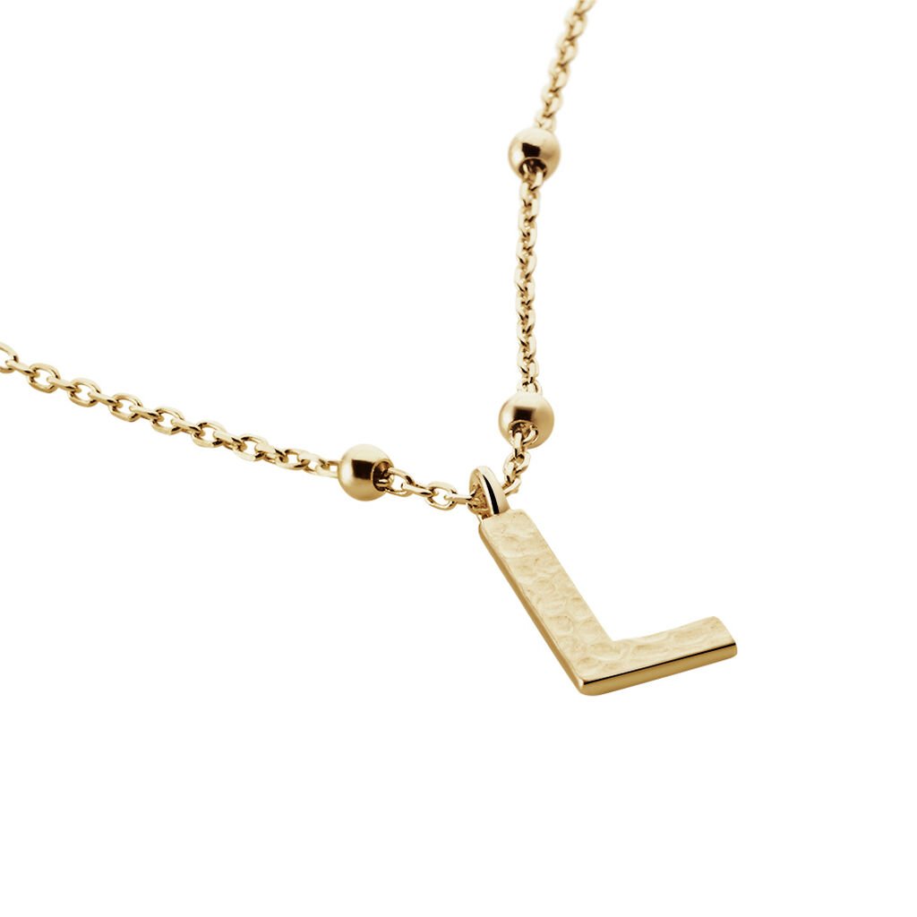 Collier Plaqué Or Jaune Lettra - Colliers fantaisie Femme | Histoire d’Or