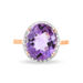 Bague Anna Or Rose Amethyste Et Diamant - Bagues solitaires Femme | Histoire d’Or