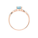 Bague Candice Or Rose Topaze - Bagues solitaires Femme | Histoire d&rsquo;Or