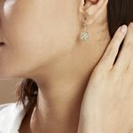 Boucles D'oreilles Pendantes Noamie Or Jaune Nacre - Boucles d'oreilles pendantes Femme | Histoire d&rsquo;Or