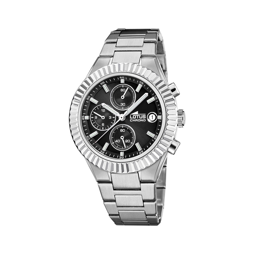 Montre Lotus Freedom Chrono Noir - Montres chronographes Homme | Histoire d&rsquo;Or
