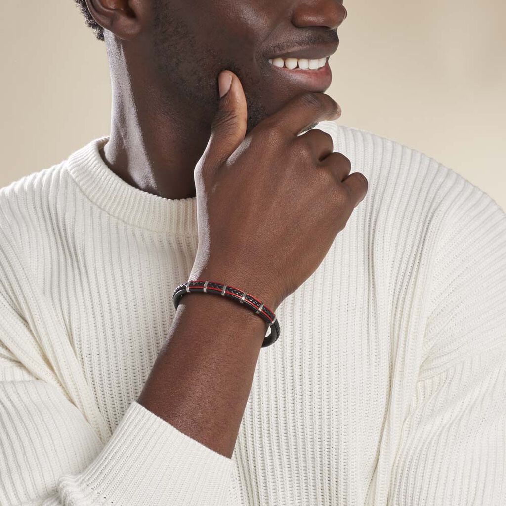 Bracelet Jourdan Kessel Acier Blanc - Bracelets Homme | Histoire d’Or