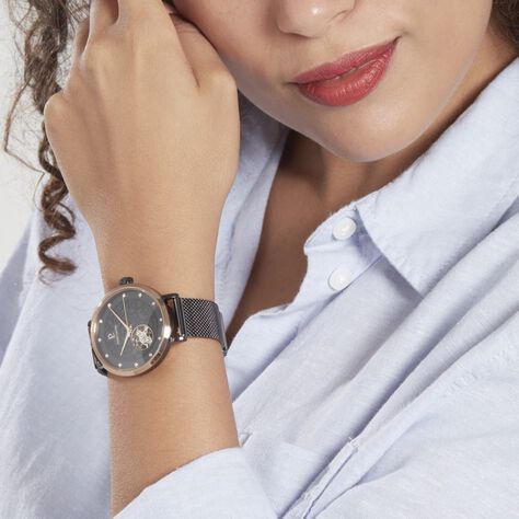 Montre Pierre Lannier Eolia Noir - Montres Femme | Histoire d’Or