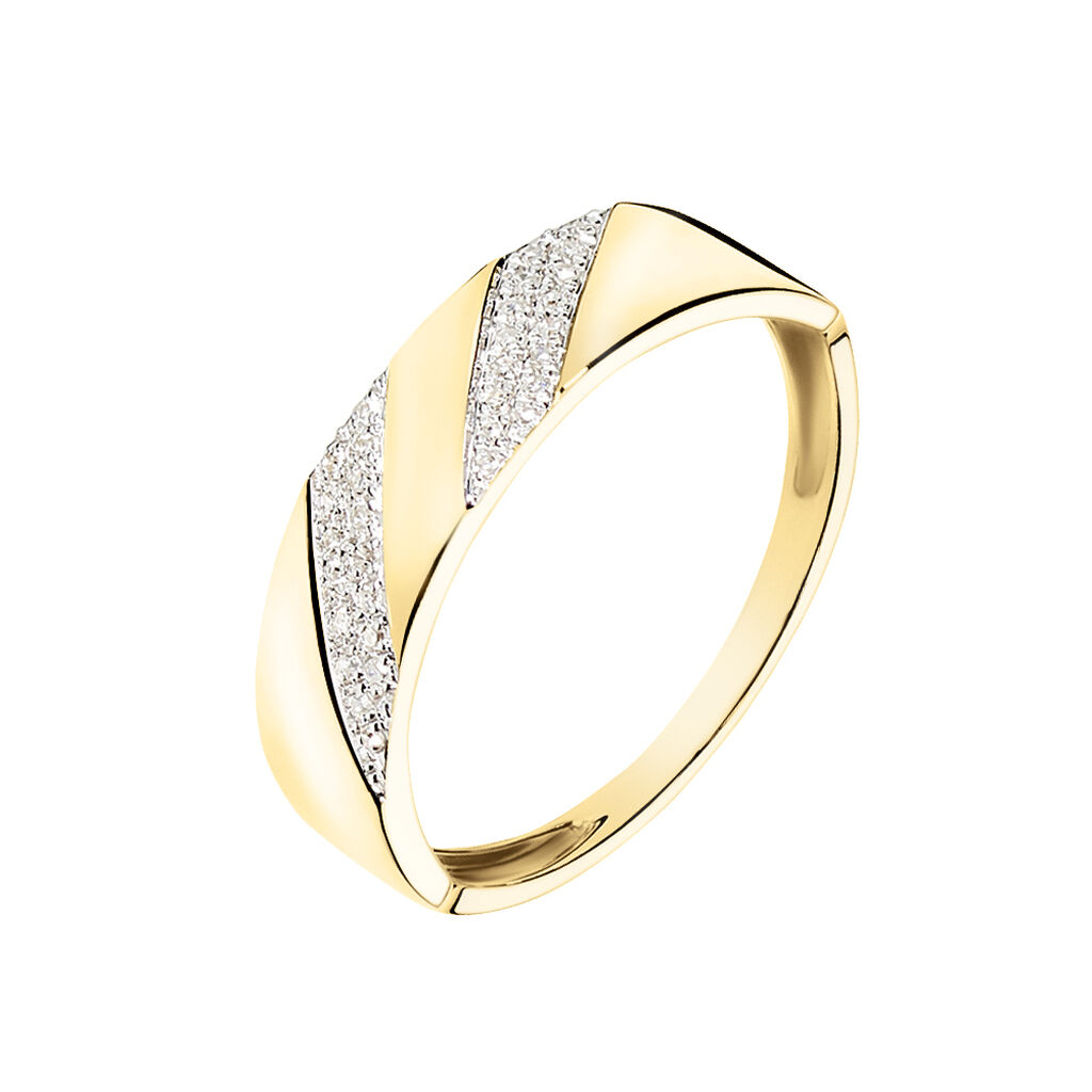 Bague Shalanda Or Jaune Diamant - Bagues avec pierre Femme | Histoire d’Or