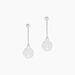 Boucles D'oreilles Pendantes Audrey-rose Argent Blanc - Boucles d'oreilles fantaisie Femme | Histoire d’Or