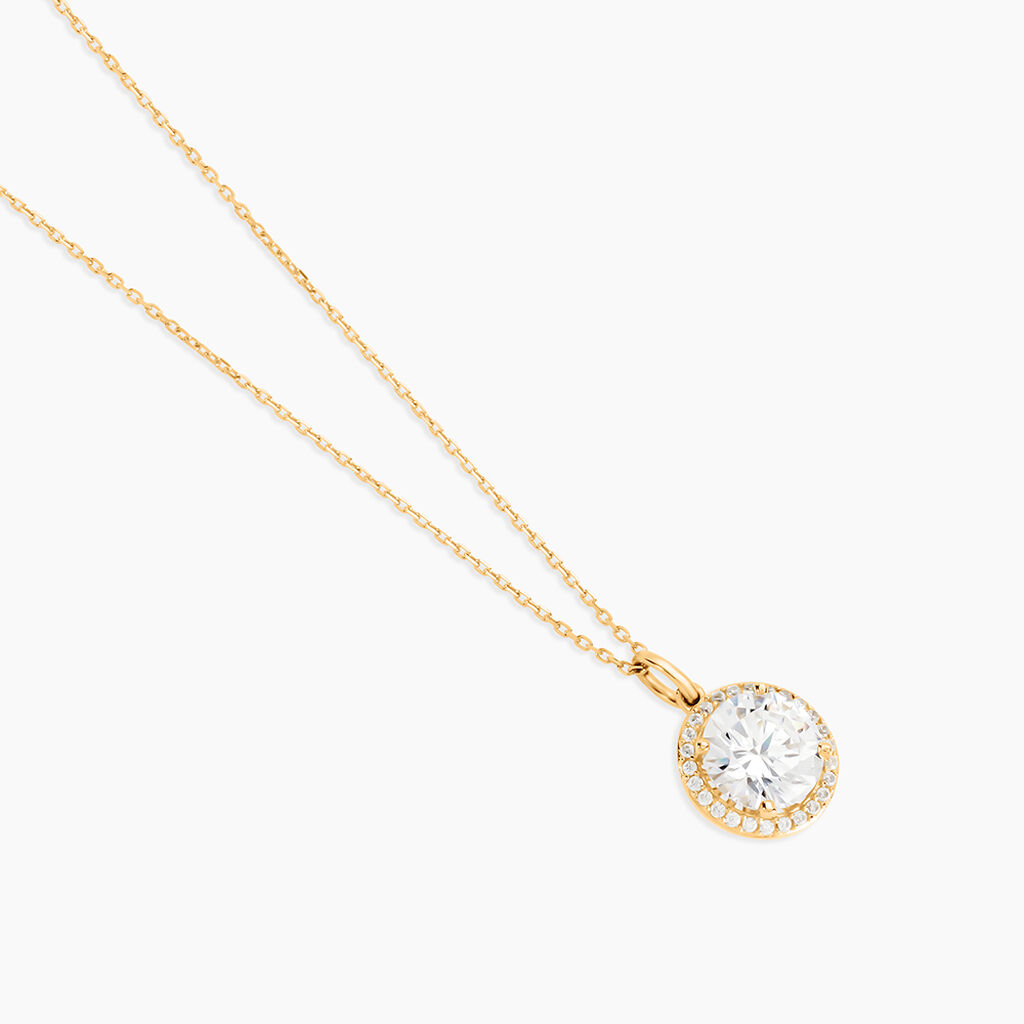 Collier Adil Or Jaune Oxyde De Zirconium - Colliers Femme | Histoire d&rsquo;Or