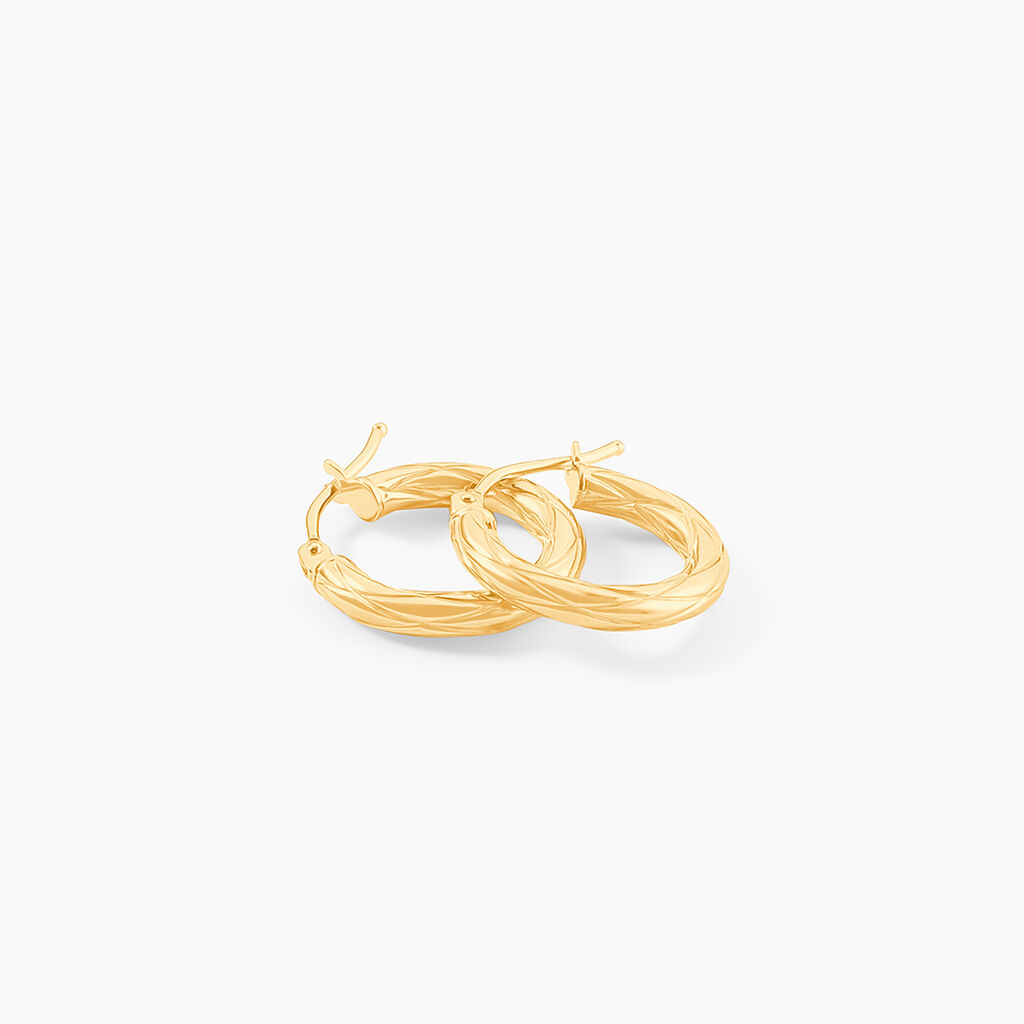 Cr&eacute;oles Anantha Or Jaune - Boucles d'oreilles cr&eacute;oles Femme | Histoire d&rsquo;Or