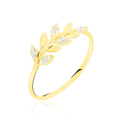 Bague Nahia Or Jaune Oxyde De Zirconium - Bagues avec pierre Femme | Histoire d’Or