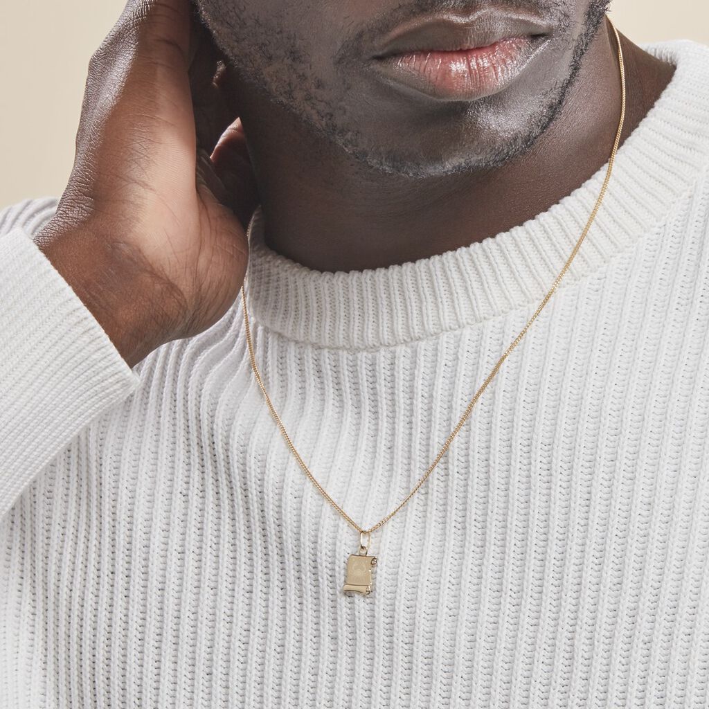 Pendentif Lamie Zodiaque Parchemin Or Jaune - Pendentifs Zodiaque Famille | Histoire d’Or