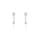 Boucles D'oreilles Puces Harrow Argent Blanc Oxyde De Zirconium - Boucles d'oreilles fantaisie Femme | Histoire d&rsquo;Or