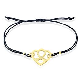 Bracelet Solidaire Lutte Contre Le Cancer Laiton Doré - Bracelets Coeur Femme | Histoire d’Or