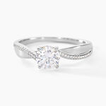 Bague Solitaire Maellyne Argent Blanc Oxyde De Zirconium - Bagues solitaires Femme | Histoire d&rsquo;Or