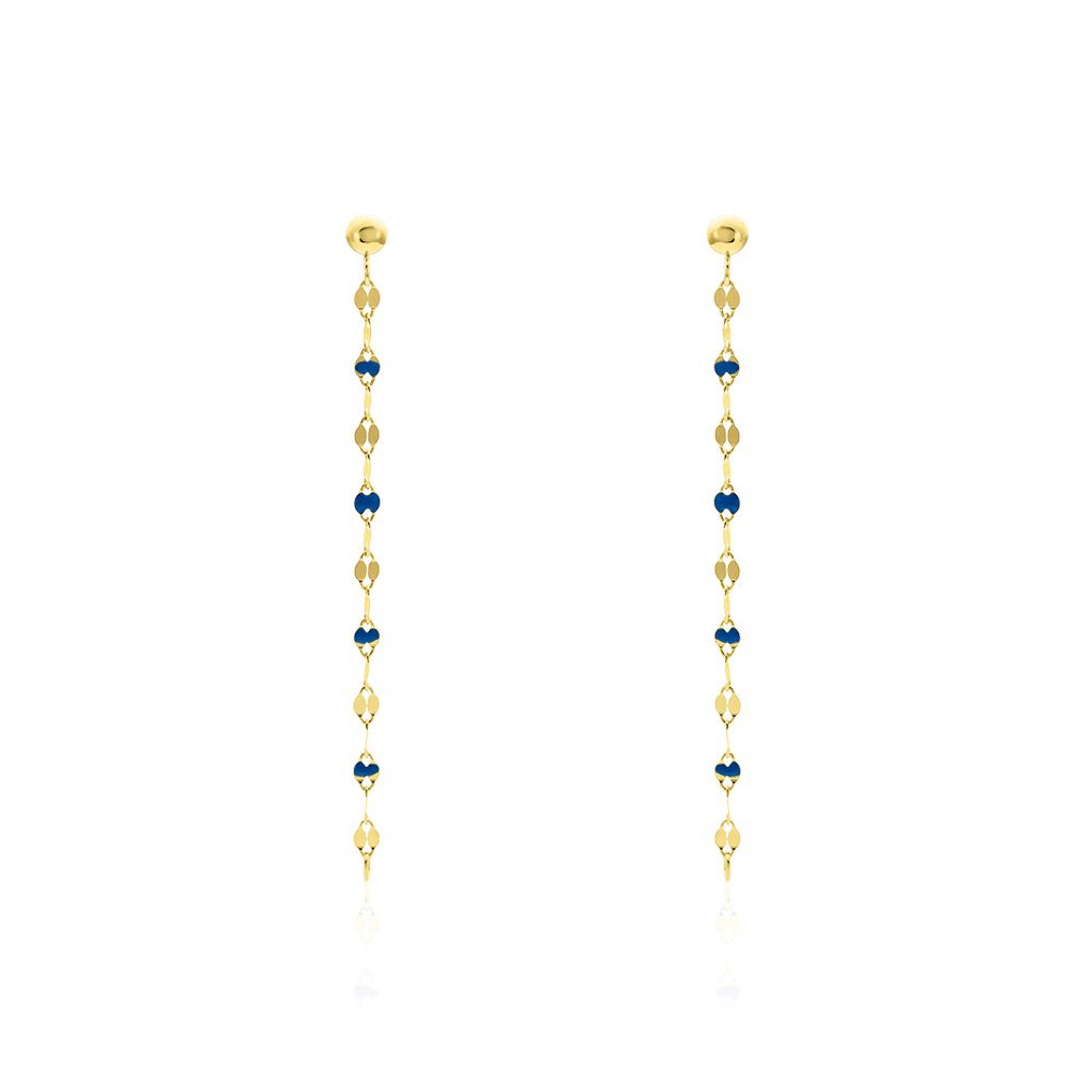 Boucles D'oreilles Pendantes Or Jaune Asteria - Boucles d'oreilles pendantes Femme | Histoire d’Or