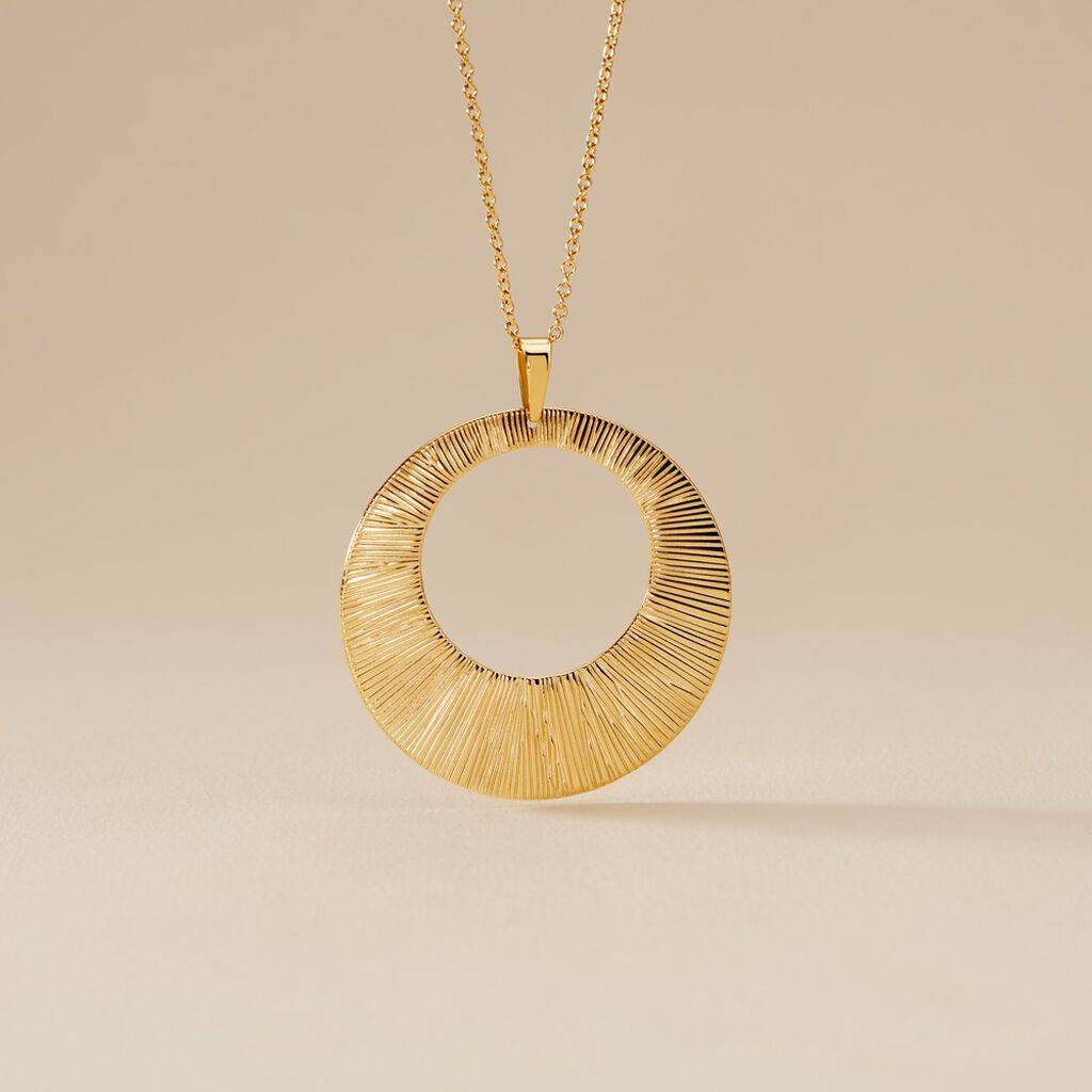 Collier Sautoir Acier Dor&eacute; Rohan - Sautoirs Femme | Histoire d&rsquo;Or