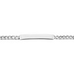 Bracelet Identit&eacute; Argent Blanc Casper - Gourmettes Homme | Histoire d&rsquo;Or