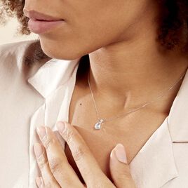 Collier Yrene Or Blanc Topaze - Colliers Femme | Histoire d’Or