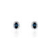Boucles D'oreilles Or Blanc Quintilla Topazes London Blue Et Oxydes - Boucles d'oreilles pendantes Femme | Histoire d’Or