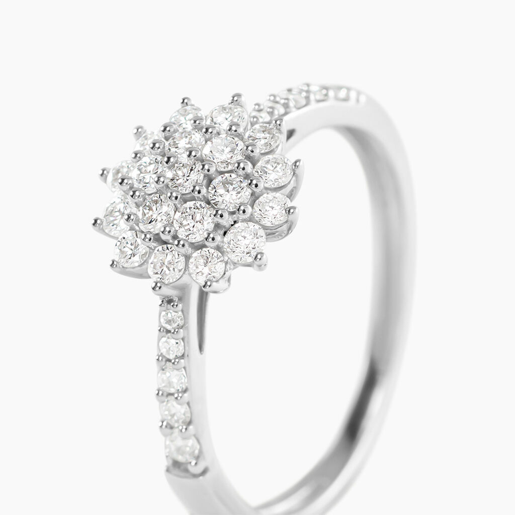 Bague Or Blanc  Chouchana Diamant Synthetique - Bijoux Femme | Histoire d&rsquo;Or