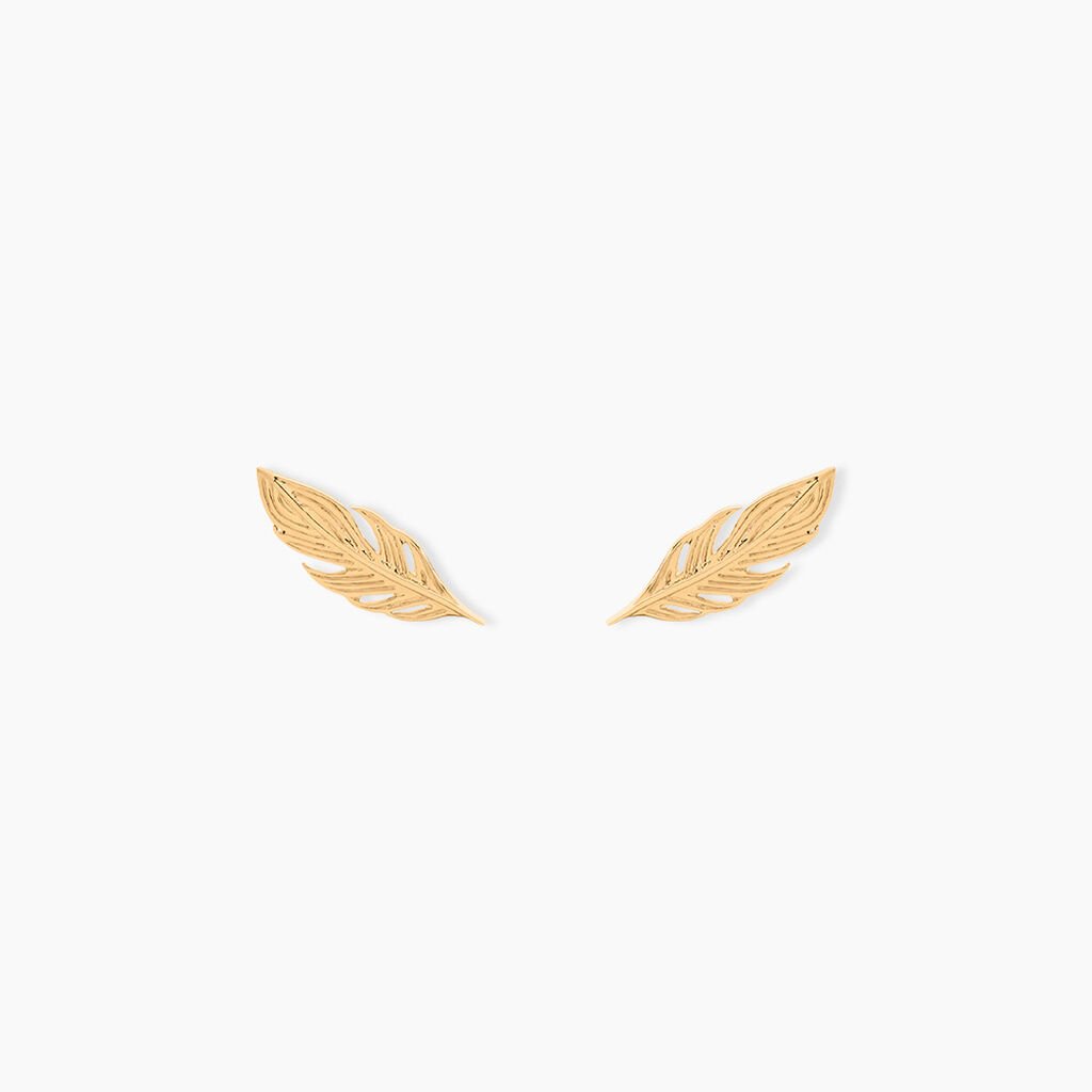 Boucles D'oreilles Grimpantes Hanae Plaqu&eacute; Or Jaune - Boucles d'oreilles fantaisie Femme | Histoire d&rsquo;Or