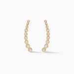 Boucles D'oreilles Grimpantes Plaqu&eacute; Or Jaune Nazeli Oxyde - Boucles d'oreilles fantaisie Femme | Histoire d&rsquo;Or