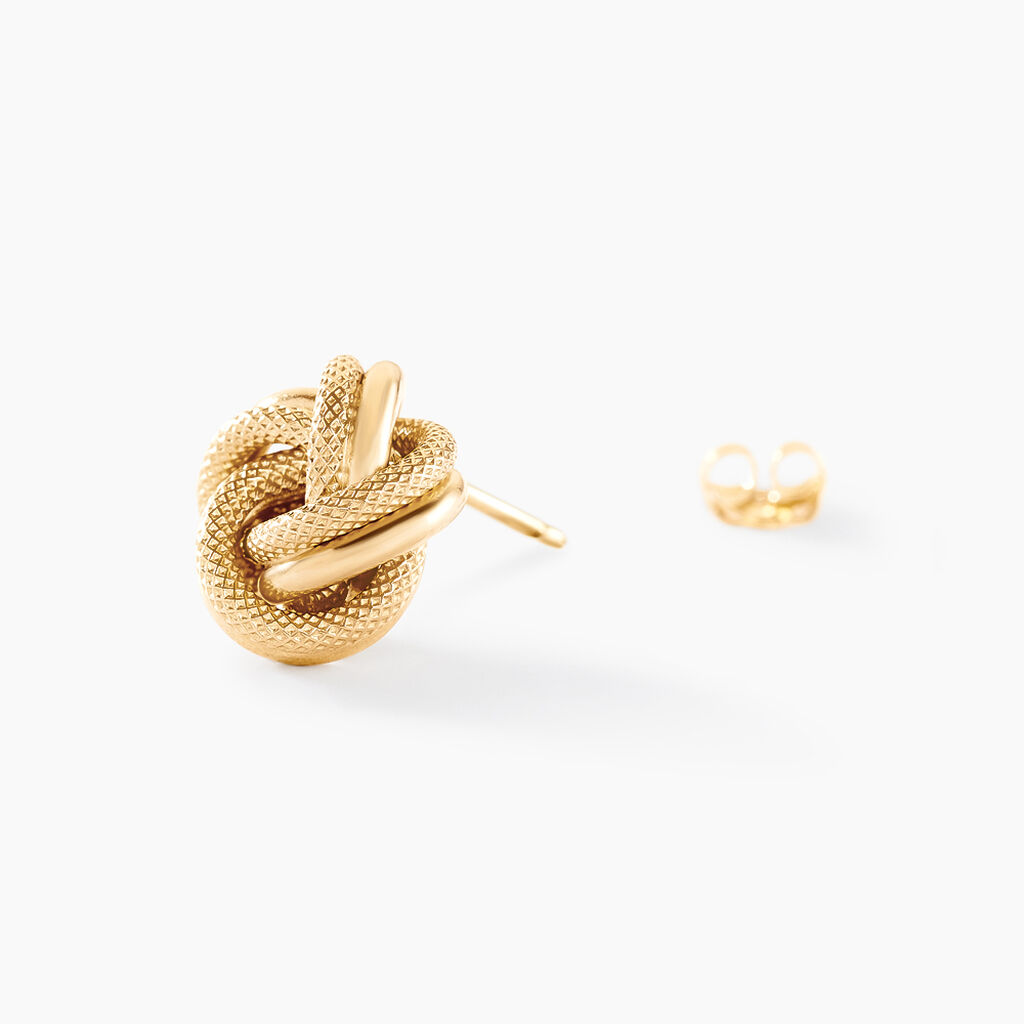 Boucles D'oreilles Puces Grover Or Jaune - Clous d'oreilles Femme | Histoire d’Or