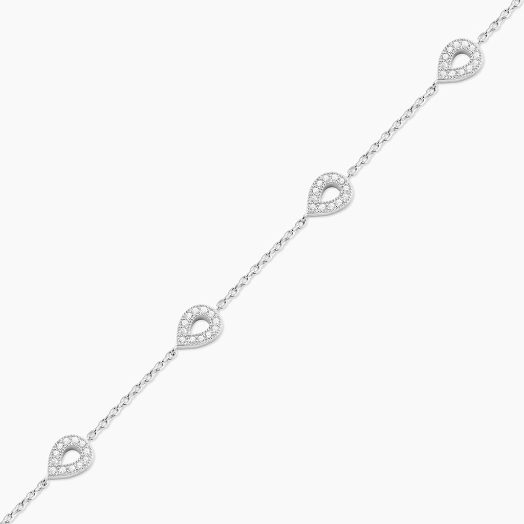 Bracelet Ciara Argent Blanc Oxyde De Zirconium - Bracelets Femme | Histoire d&rsquo;Or