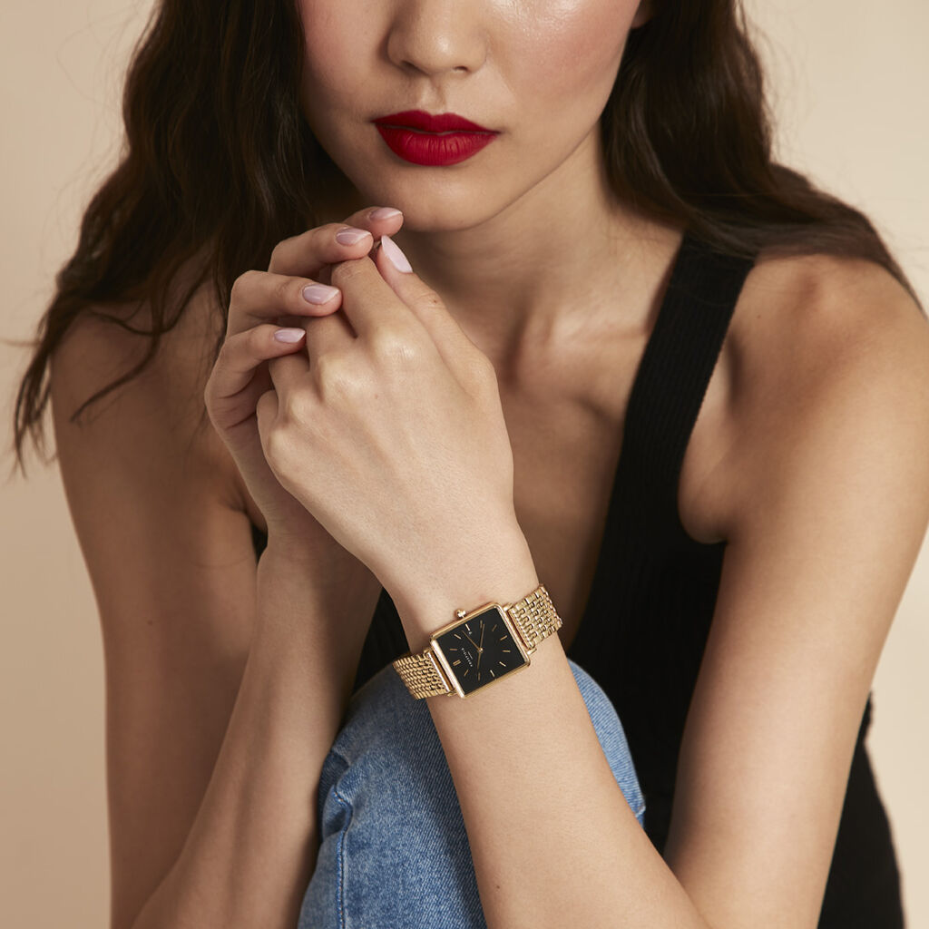 Montre Rosefield The Boxy Noir - Montres Femme | Histoire d’Or