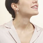 Boucles D'oreilles Pendantes Mahee Argent Blanc - Boucles d'oreilles fantaisie Femme | Histoire d&rsquo;Or